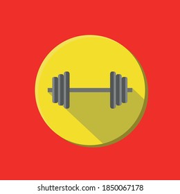 
An Illustration Or Cartoon Barbell, And You Can Also Use This For Application Thumnail, Logo, And Other Needs