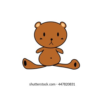 illustration of cartoon bear