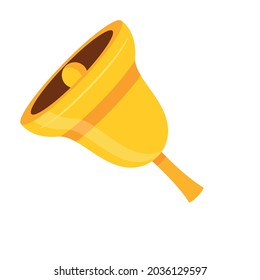 Illustration of a cartoon bell on a white background
