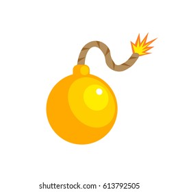 Illustration of a cartoon bomb