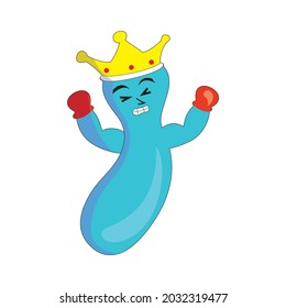 illustration cartoon boxing mascot vector characters funny