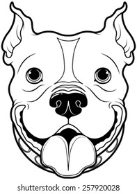 Illustration of cartoon Bulldog