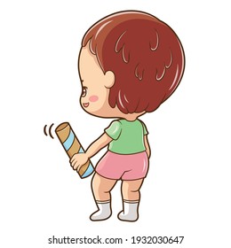 Illustration of cartoon character baby