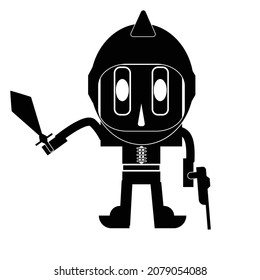 illustration of cartoon character  and  design vector concept web
