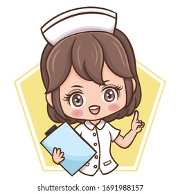 Illustration Of Cartoon Character Female Nurse