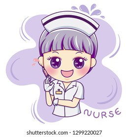 Illustration Of Cartoon Character Nurse