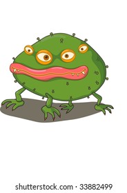 Illustration of  a cartoon character on white