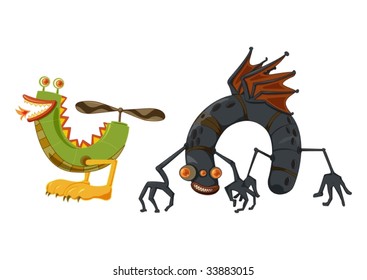 Illustration of  a cartoon character on white