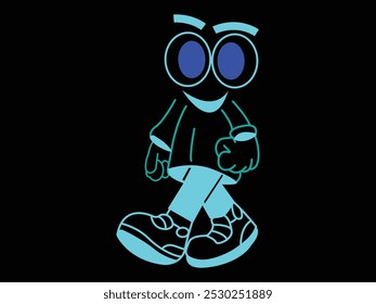 illustration of cartoon character vector 