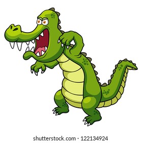 illustration of Cartoon crocodile