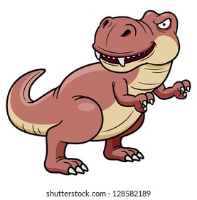 illustration of cartoon dinosaur