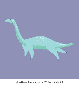 Illustration of a cartoon dinosaur