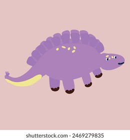 Illustration of a cartoon dinosaur