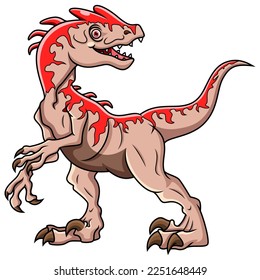 Illustration of Cartoon Dinosaur Indominus rex 