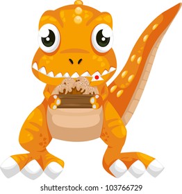 illustration cartoon dinosaur vector