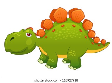 illustration of Cartoon dinosaur vector