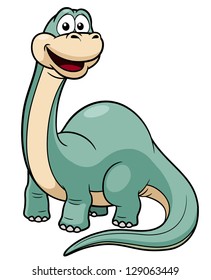 illustration of Cartoon dinosaur vector