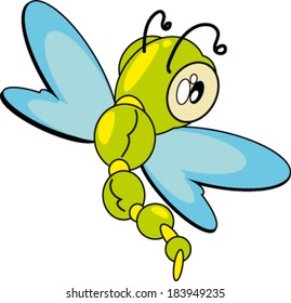 Illustration Cartoon Dragonfly Stock Illustration 183632621