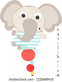 illustration of a cartoon elephant