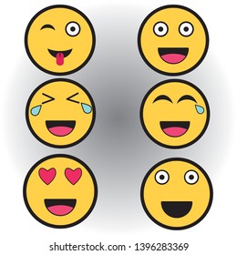 illustration of cartoon emoticon icon
