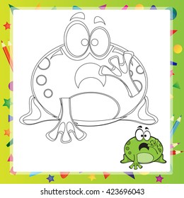illustration of Cartoon frog