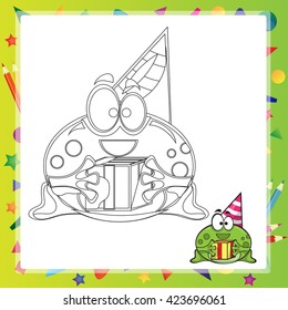 illustration of Cartoon frog