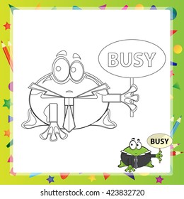 illustration of Cartoon frog