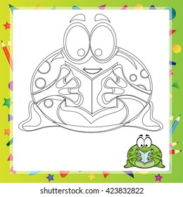 illustration of Cartoon frog