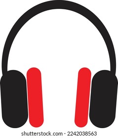 Ilustración del vector de auriculares de dibujos animados