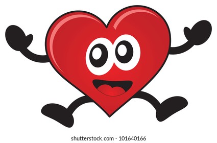 illustration of cartoon heart