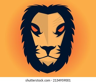 illustration of a cartoon mascot lion