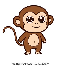 illustration of a cartoon monkey