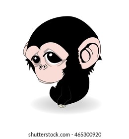 illustration of Cartoon monkey