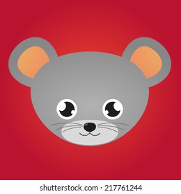 Illustration of a cartoon mouse avatar