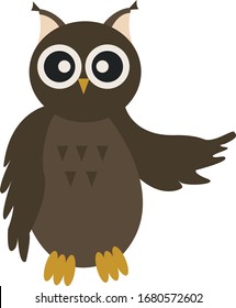 illustration of Cartoon owl vector