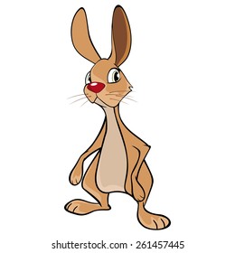Illustration of cartoon rabbit 