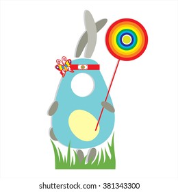 Illustration of cartoon rabbit