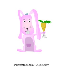 illustration of cartoon rabbit vector