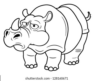 1,399 Rhinoceros coloring book Images, Stock Photos & Vectors ...