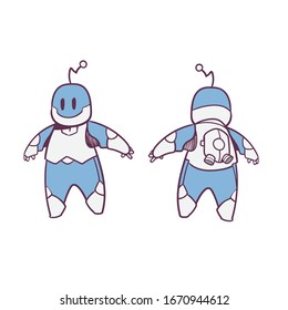 illustration of a cartoon robot
