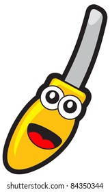 illustration of cartoon screwdriver