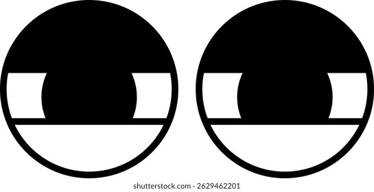 Illustration of Cartoon Side of Eye