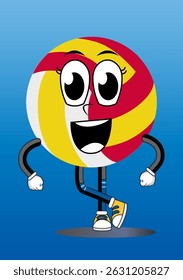 An illustration of a cartoon smiling