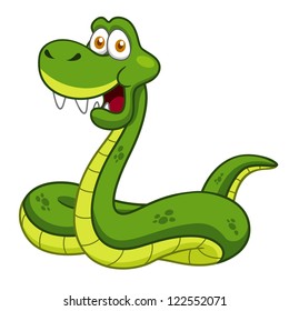 Illustration of Cartoon Snake