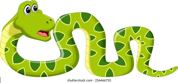 Illustration of Cartoon Snake