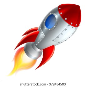 An Illustration Of A Cartoon Space Rocket Ship Or Space Ship