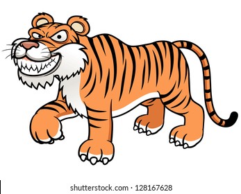 illustration of Cartoon tiger