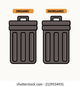 Ilustración del vector de la basura de dibujos animados 