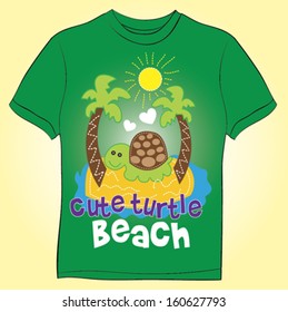 illustration of Cartoon turtle