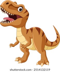 Ilustração de tiranossauros de desenho animado rex